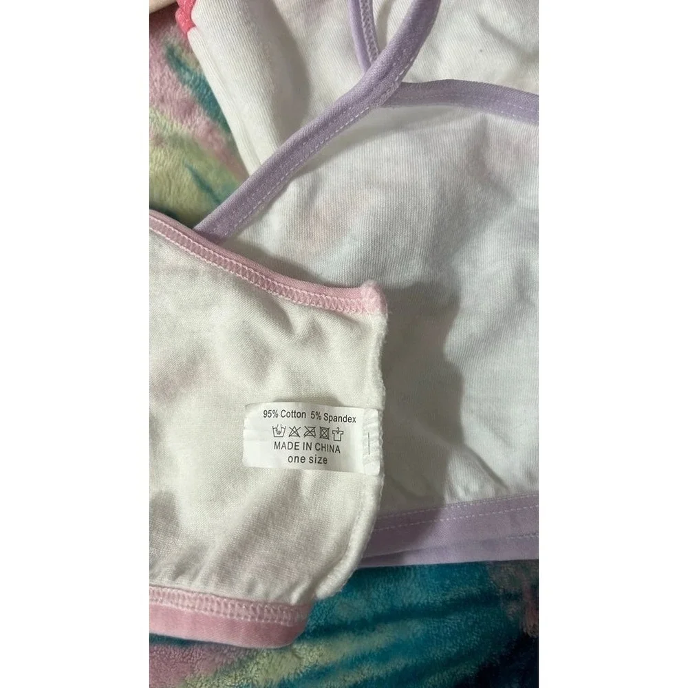 Sanrio Cinnamoroll Training Bras Girls One Size White Good 3 Pack Kawaii Graphic